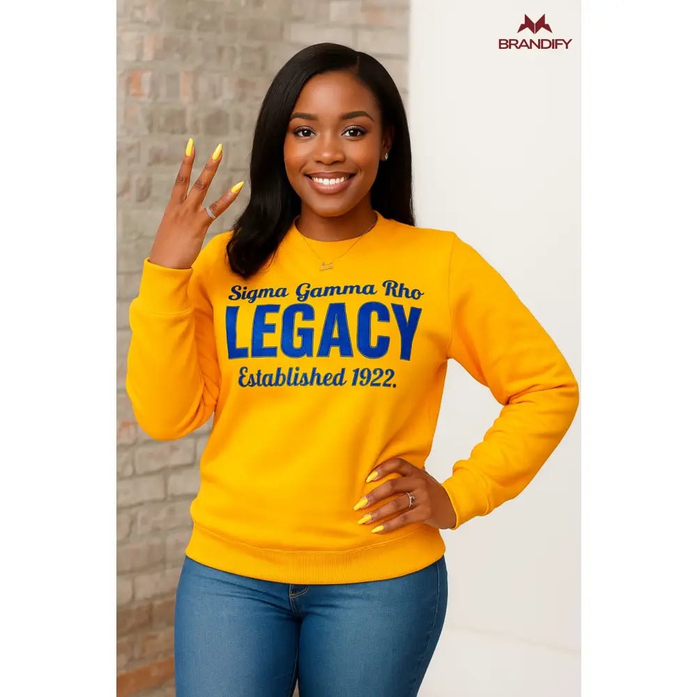 Custom SGRho Legacy Chenille Sweatshirt | Custom D9