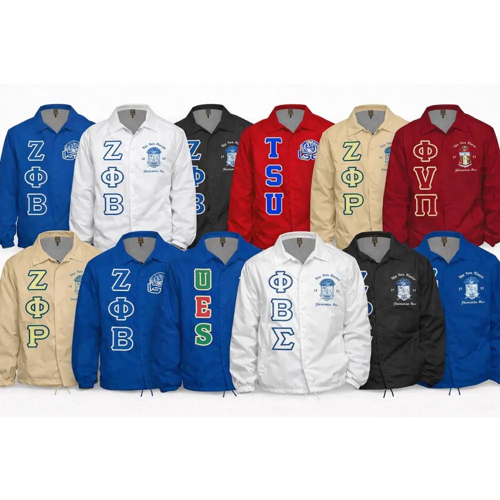 Custom Sorority & Fraternity Crossing Line Coach Jacket | Custom D9