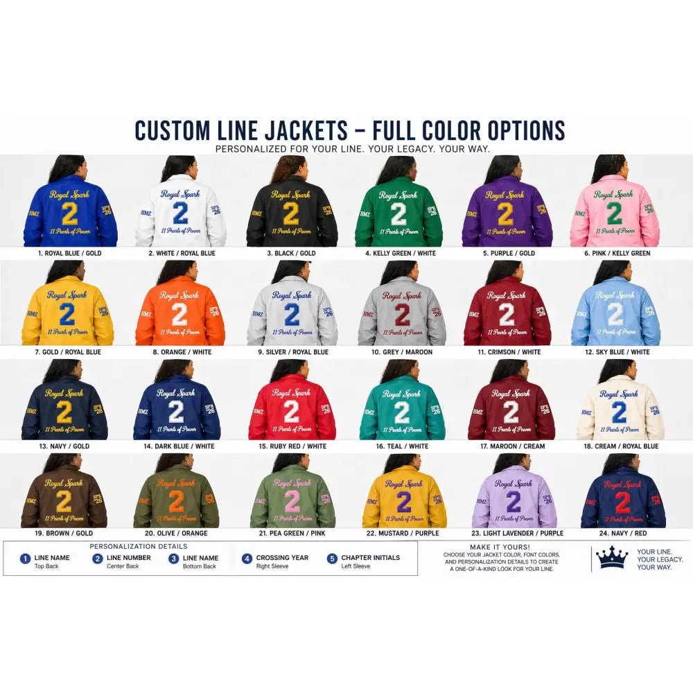 Custom Sorority & Fraternity Crossing Line Jacket Personalized | Custom D9