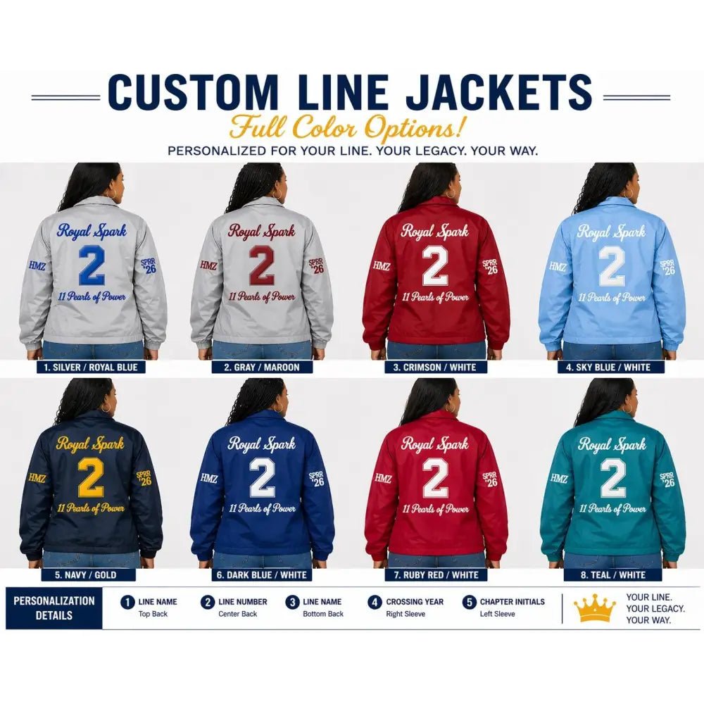 Custom Sorority & Fraternity Crossing Line Jacket Personalized | Custom D9