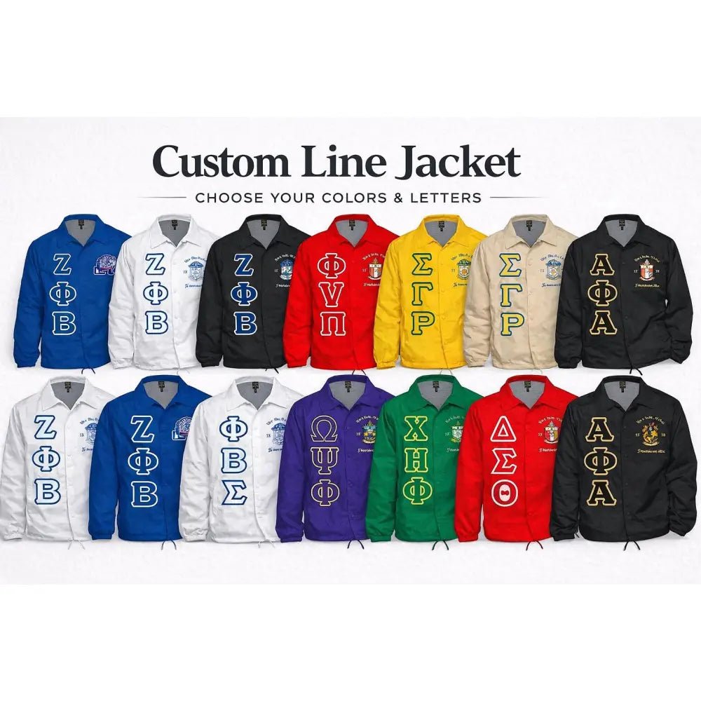Custom Sorority & Fraternity Crossing Line Jacket Personalized | Custom D9