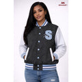 Custom Spelman College Denim Bomber Jacket | Custom D9