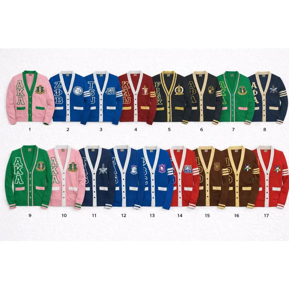 Custom Varsity Cardigan Personalized Sorority & Fraternity Sweater | Custom D9