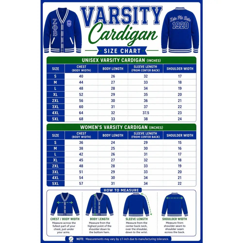 Custom Varsity Cardigan Personalized Sorority & Fraternity Sweater | Custom D9