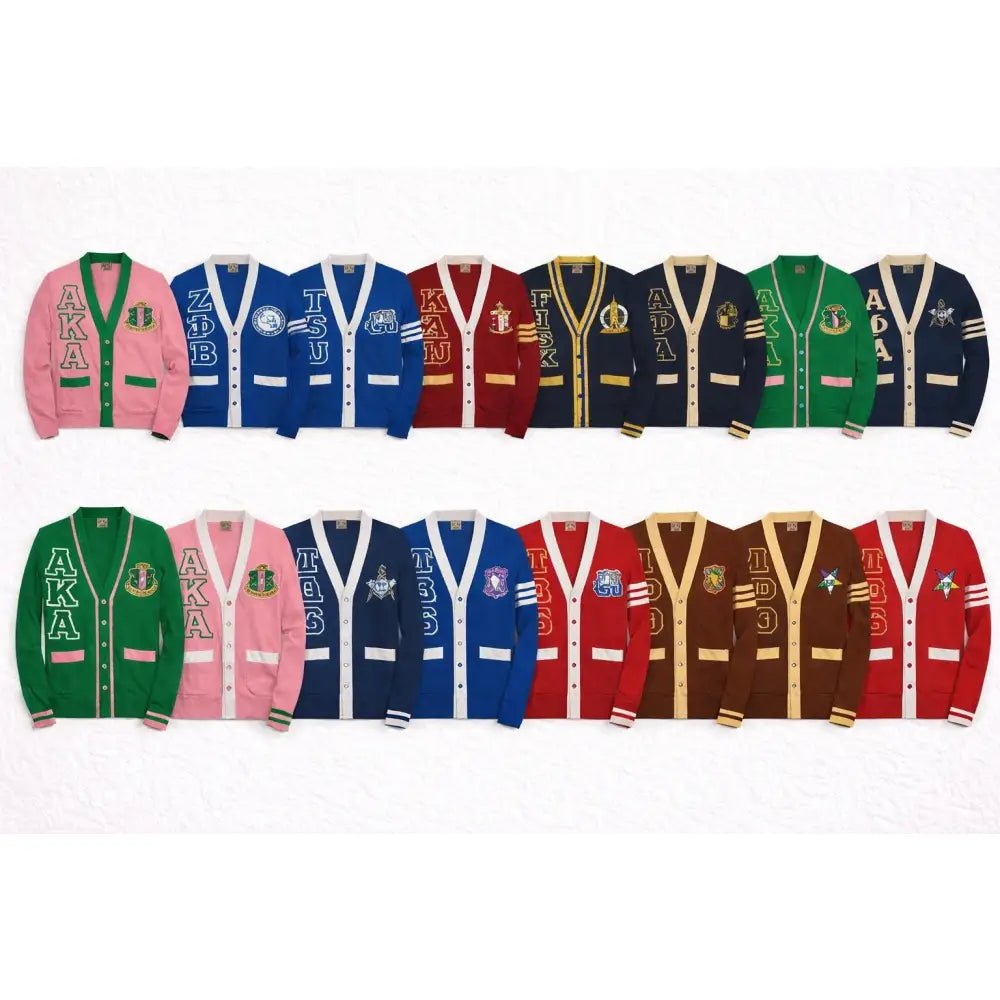 Custom Varsity Cardigan Personalized Sorority & Fraternity Sweater | Custom D9