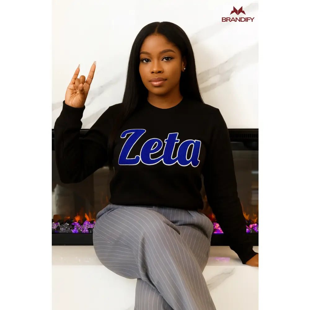 Custom Zeta Chenille Sweatshirt | Custom D9