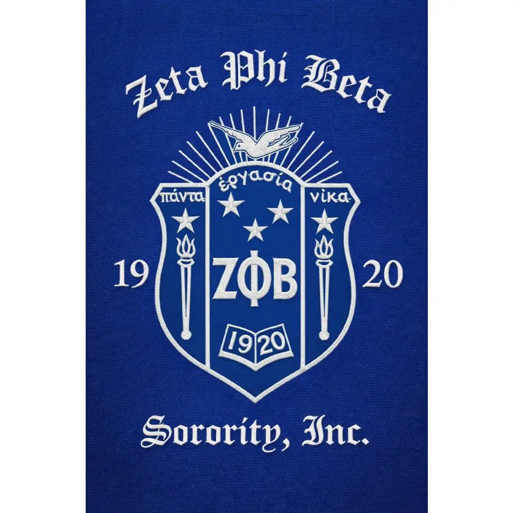 Custom Zeta Phi Beta Cropped Line Jacket Personalized Sorority Crop Jacket | Custom D9