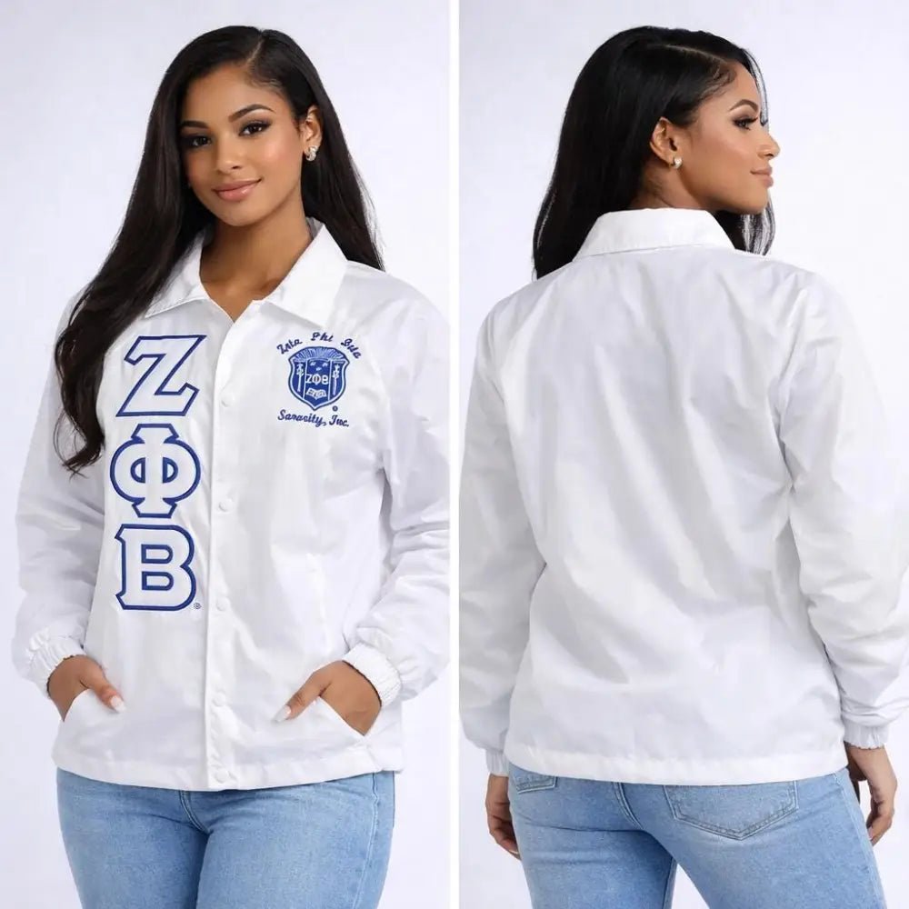 Custom Zeta Phi Beta Line Jacket | Personalized Crossing Jacket