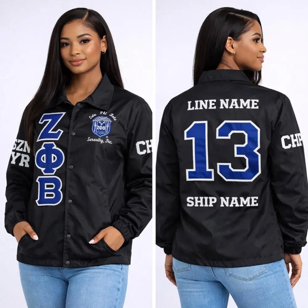 Custom Zeta Phi Beta Line Jacket | Personalized Crossing Jacket