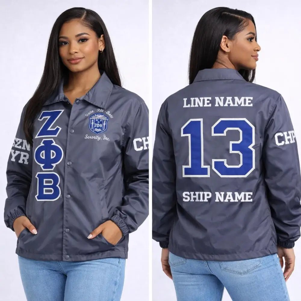 Custom Zeta Phi Beta Line Jacket | Personalized Crossing Jacket