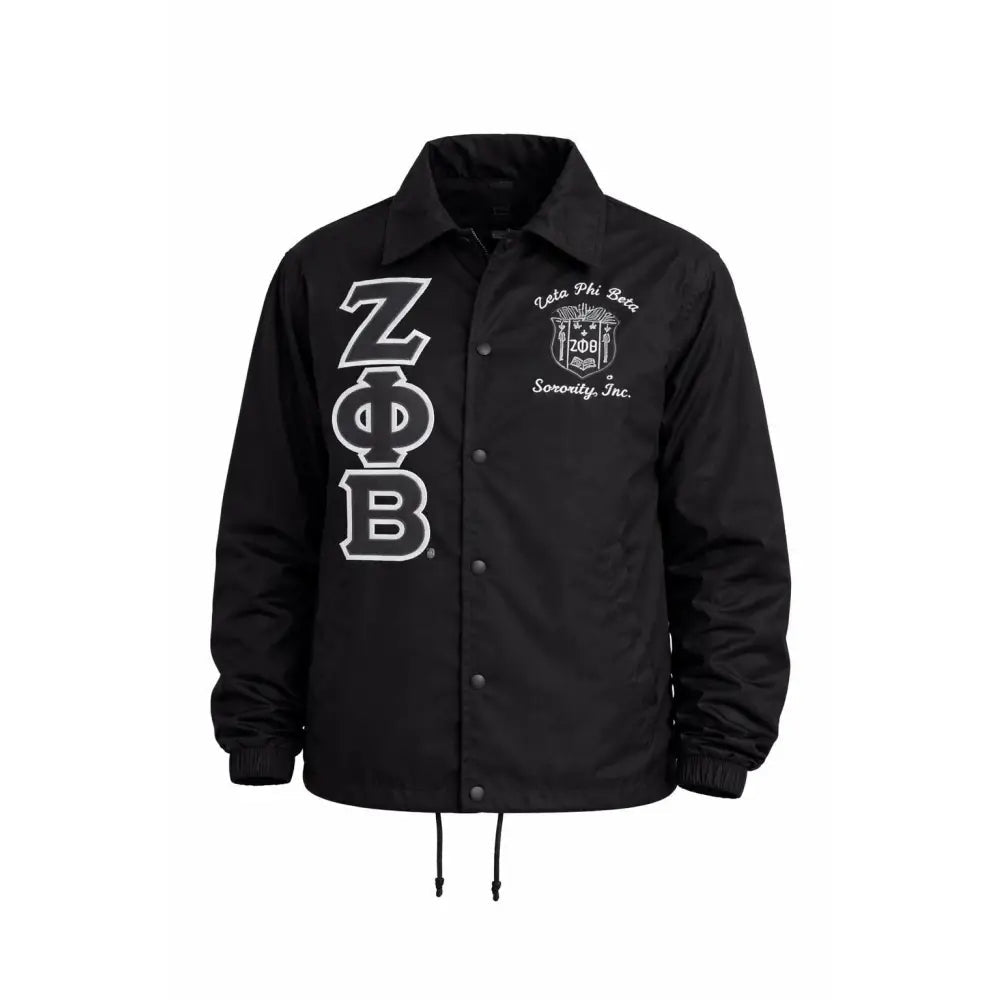 Custom Zeta Phi Beta Line Jacket Personalized Sorority Windbreaker | Custom D9