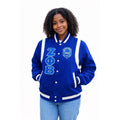 Custom Zeta Phi Beta Varsity Wool Jacket Personalized Sorority Letterman Jacket Name Crossing Year Chapter