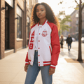 Delta Sigma Theta Bomber Jacket Nylon - Custom Lining Embroidered Logos Sorority
