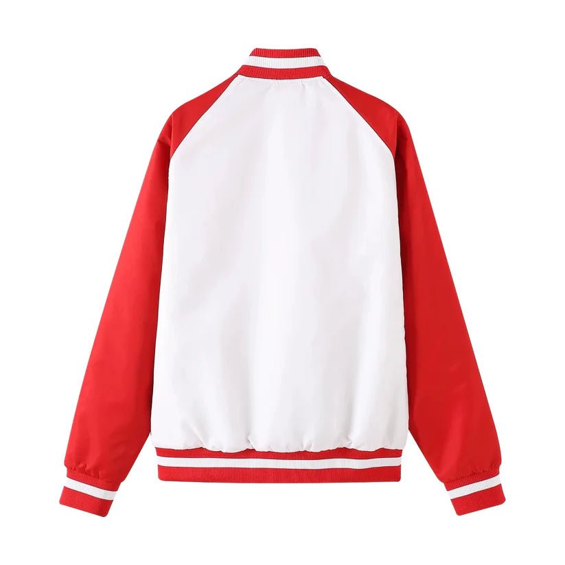 Delta Sigma Theta Bomber Jacket Nylon - Custom Lining Embroidered Logos Sorority