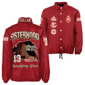 Delta Sigma Theta Coach Jacket – Custom Embroidered Line Jacket