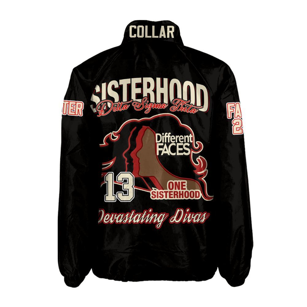 Delta Sigma Theta "Vanguard" Coach Jacket – Custom Embroidered Line Gear