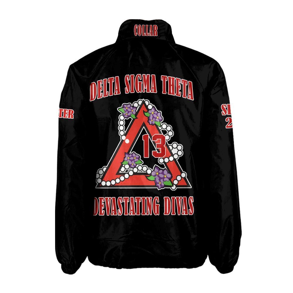 delta sigma theta black custom line jacket