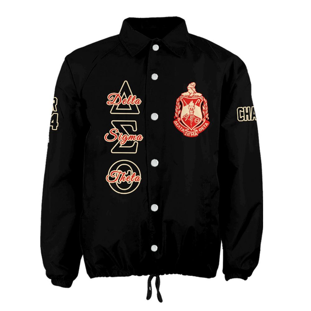 DST Sorority Midnight Crossing Jacket – Personalized Letters & Official Crest