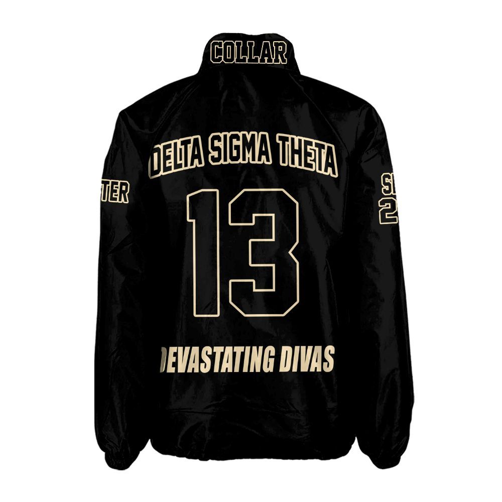 DST Sorority Midnight Crossing Jacket – Personalized Letters & Official Crest