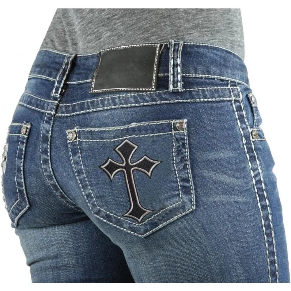 Embroidered Cross Patch Set Iron-On Applique 10 Pieces | Custom D9