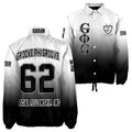 Groove Phi Groove Custom Black Faded Crossing Jacket – Official GPhiG Embroidered Gear