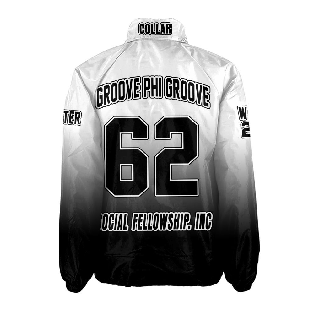 Groove Phi Groove Custom Black Faded Crossing Jacket – Official GPhiG Embroidered Gear