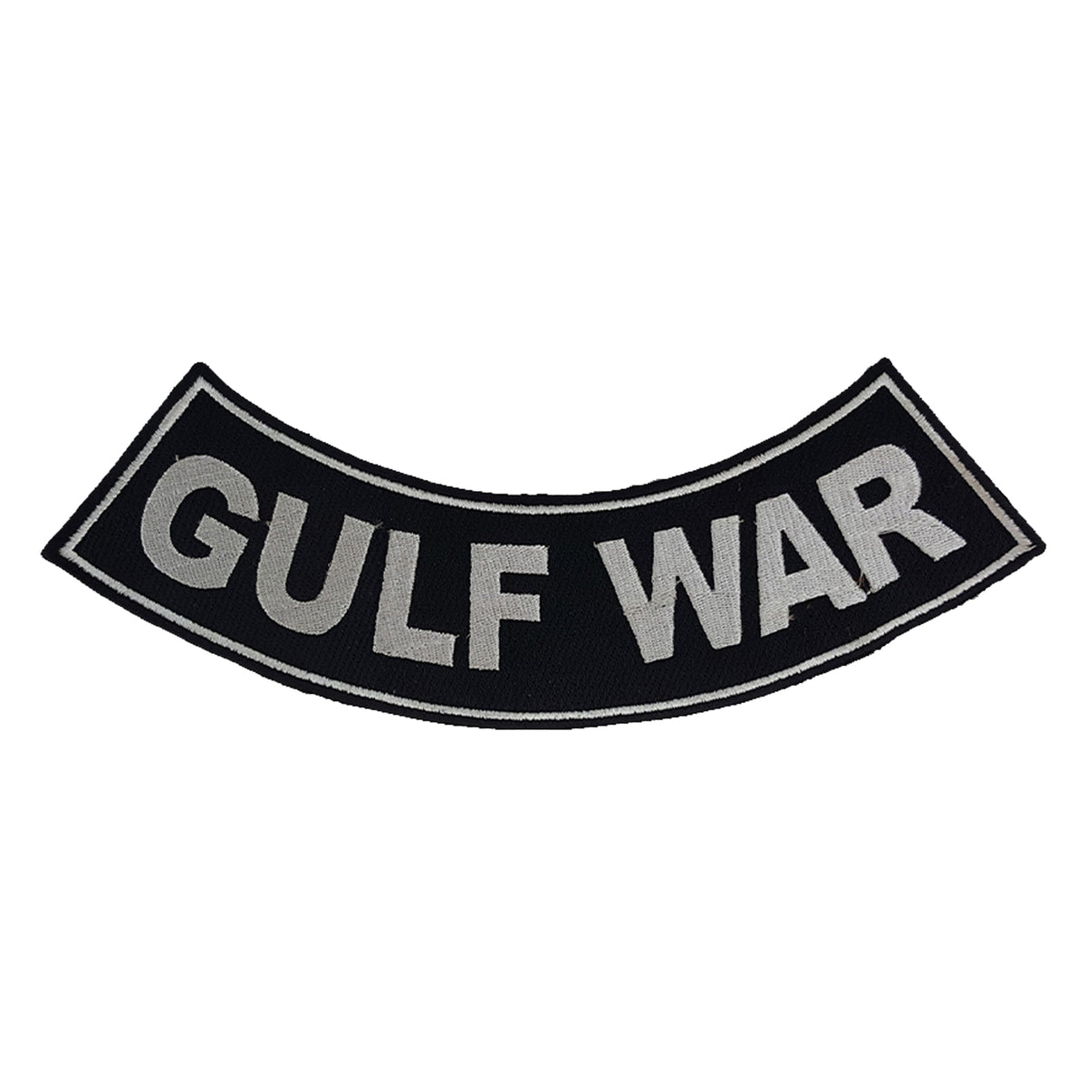 Gulf War Bottom Rocker Patch - Iron On Sew On Large Back Patch for Biker Vest Jacket Veteran