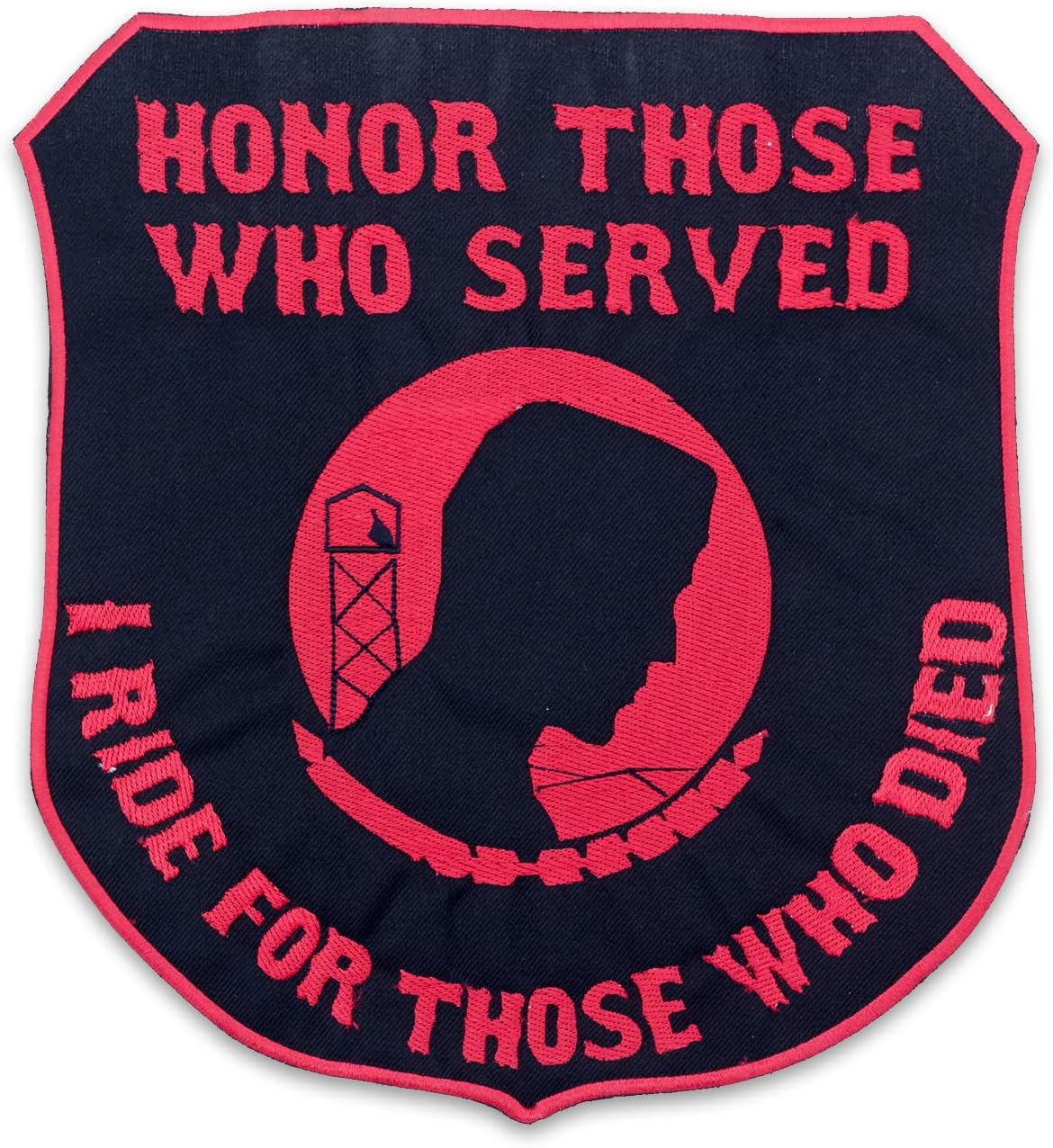 Honor Those Have Served Center Back Patch - POW MIA Veteran for Biker Vest Jacket