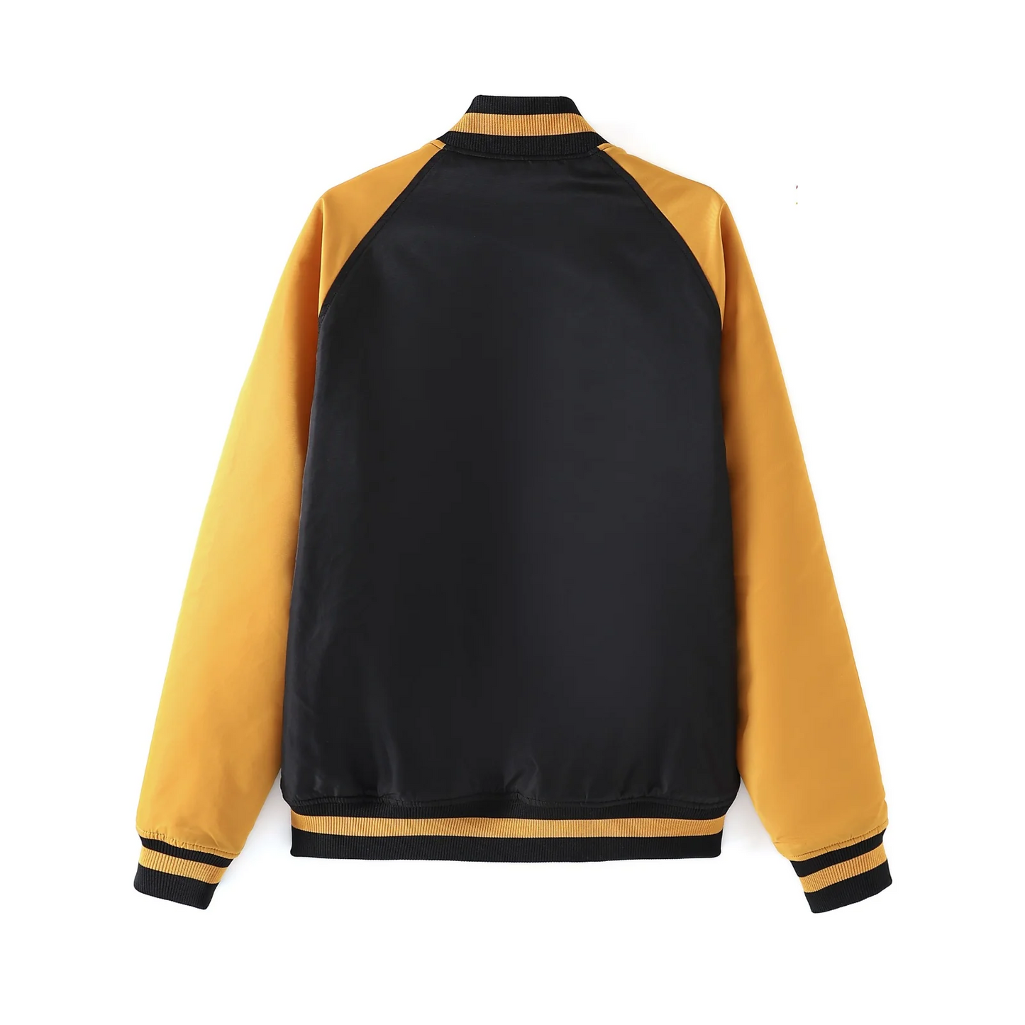 Alpha Bomber Jacket – Nylon Bomber with Custom Lining & Embroidered Applique Logos