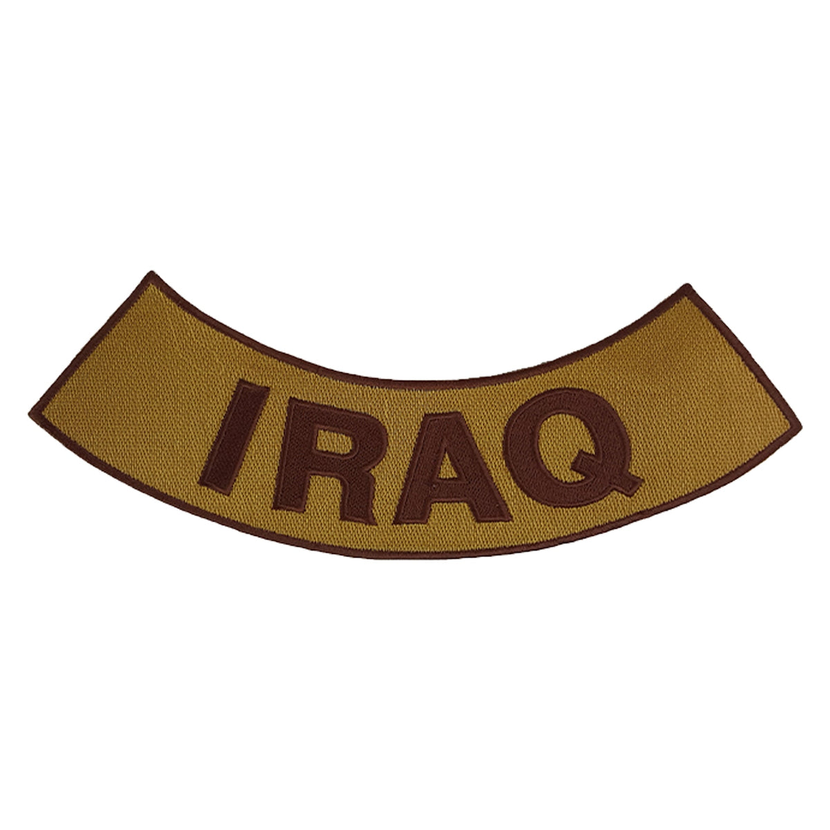 Iraq Iron On Sew On Bottom Rocker Large Back Patch for Jacket Vest