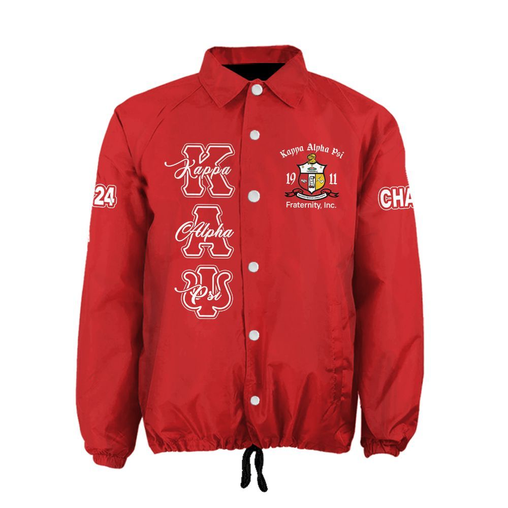 Kappa Alpha Psi Personalized Red Jacket – Custom Name, Number & Official Shield