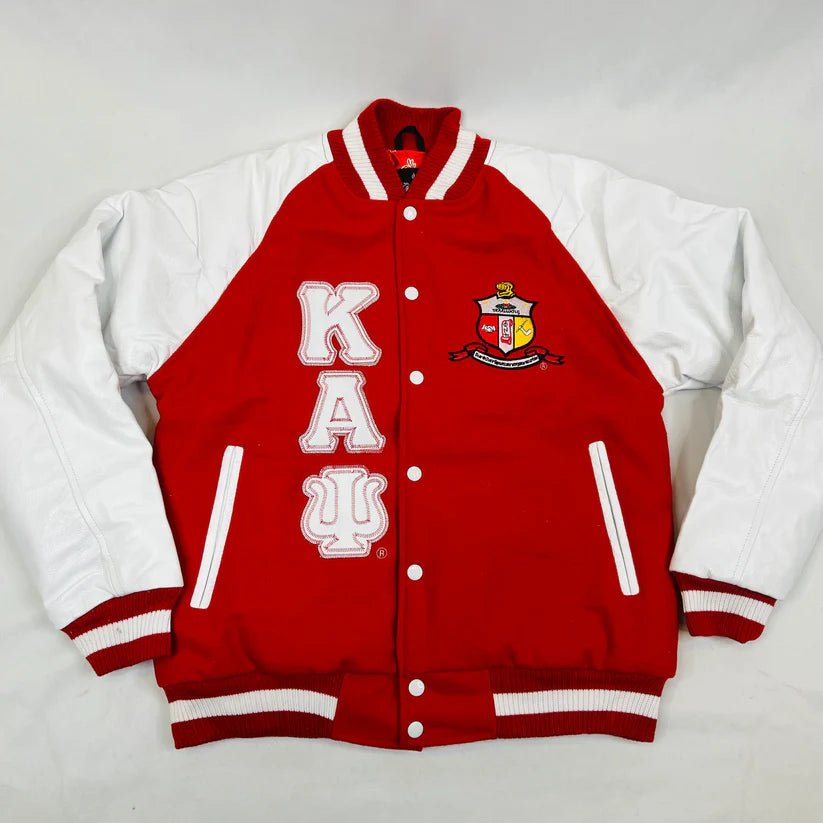 Kappa Alpha Psi Varsity Letterman Jacket - Wool & Leather Fraternity