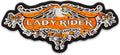 Lady Rider Eagle Center Back Patch - Women Biker for Biker Vest Jacket