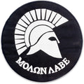 Molon Labe Center Back Patch - Black Round Greek for Biker Vest Jacket
