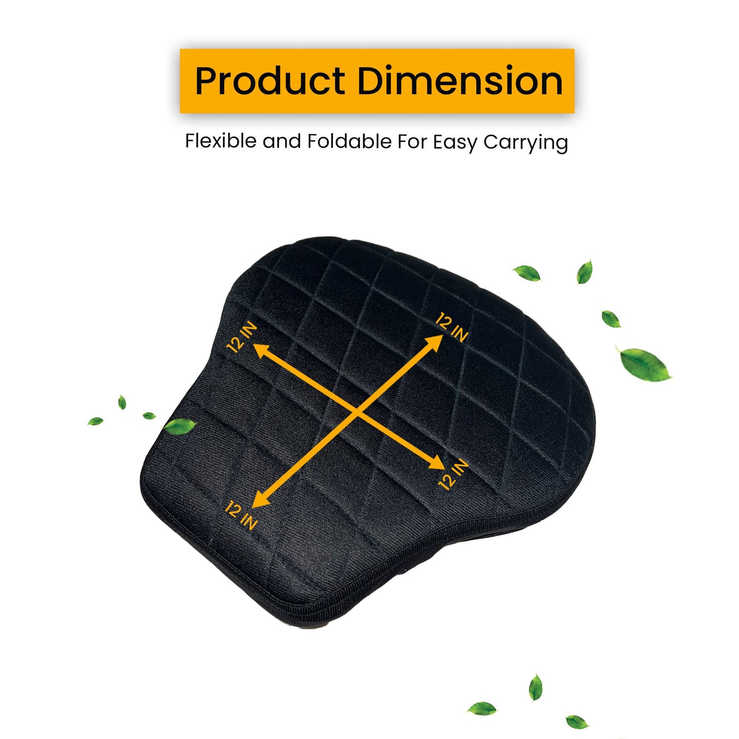 Motorcycle Gel Seat Cushion - Driver Seat Gel Pad for Comfort