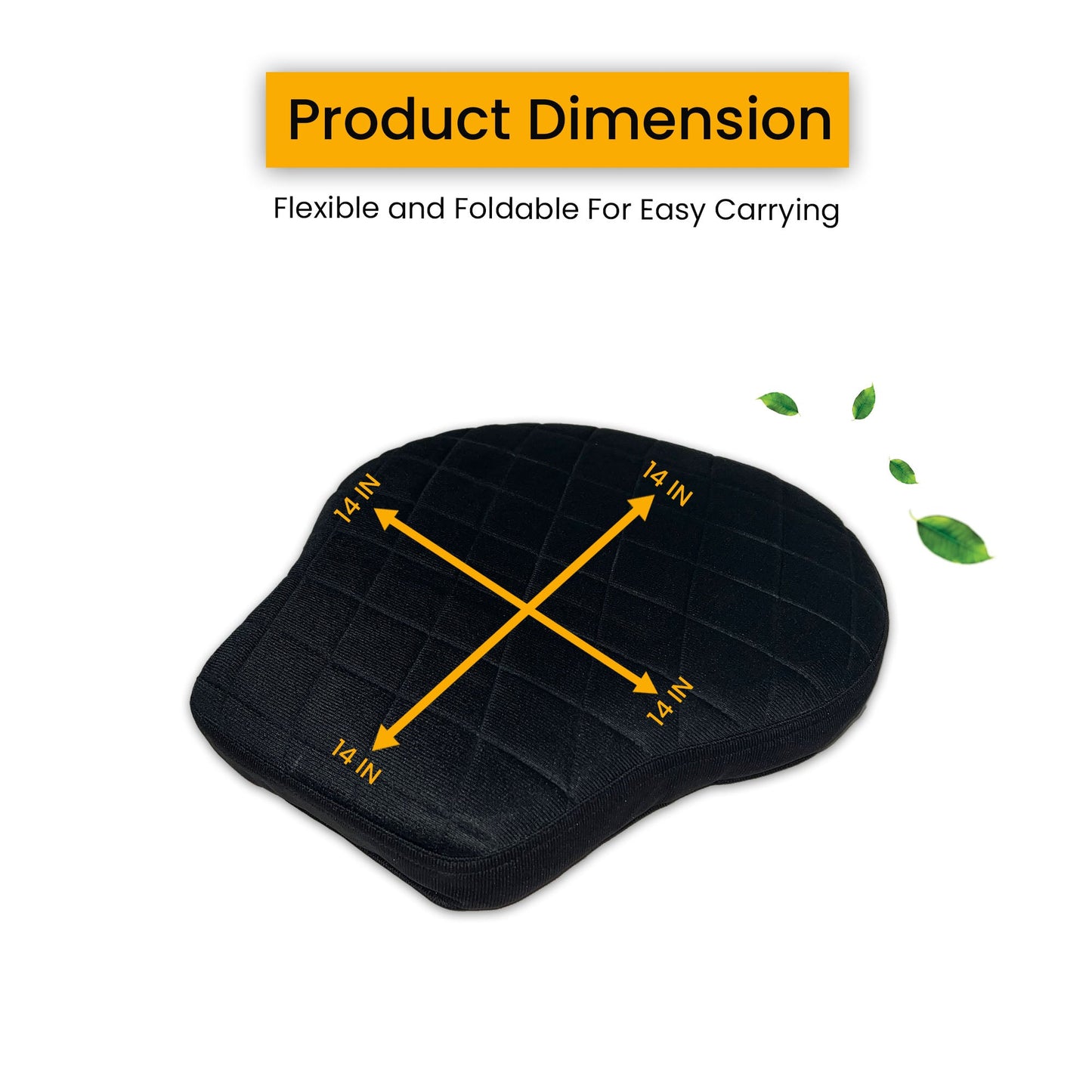 Motorcycle Gel Seat Cushion - Driver Seat Gel Pad for Comfort