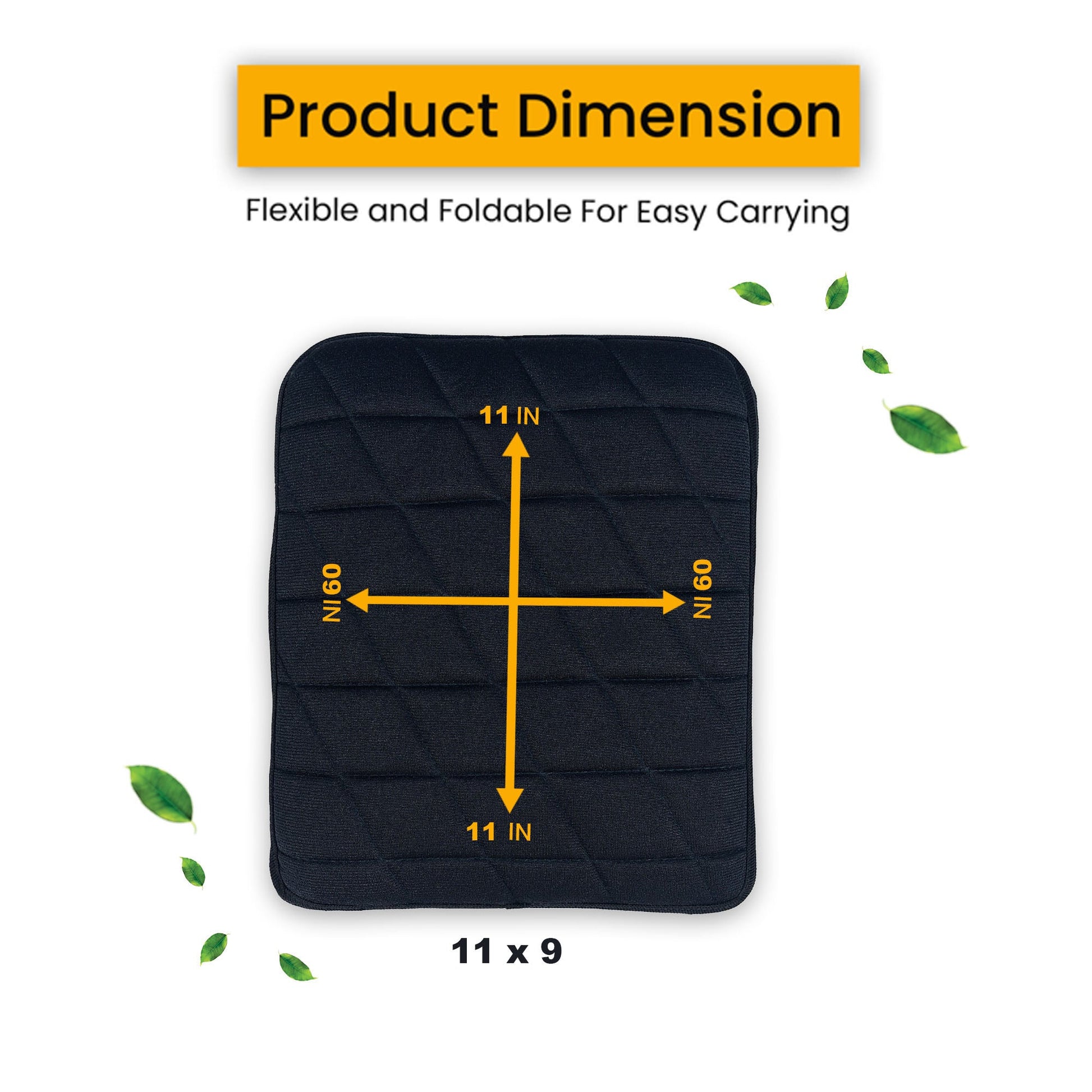 Motorcycle Passenger Gel Seat Cushion - Memory Foam Comfort Pad Ride Longer