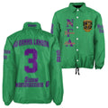 NGL Personalized Green Crossing Jacket – Purple Name, Number & Official Crest