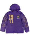 Omega Psi Phi All - Weather Windbreaker Jacket - BBG Crest Edition Fraternity