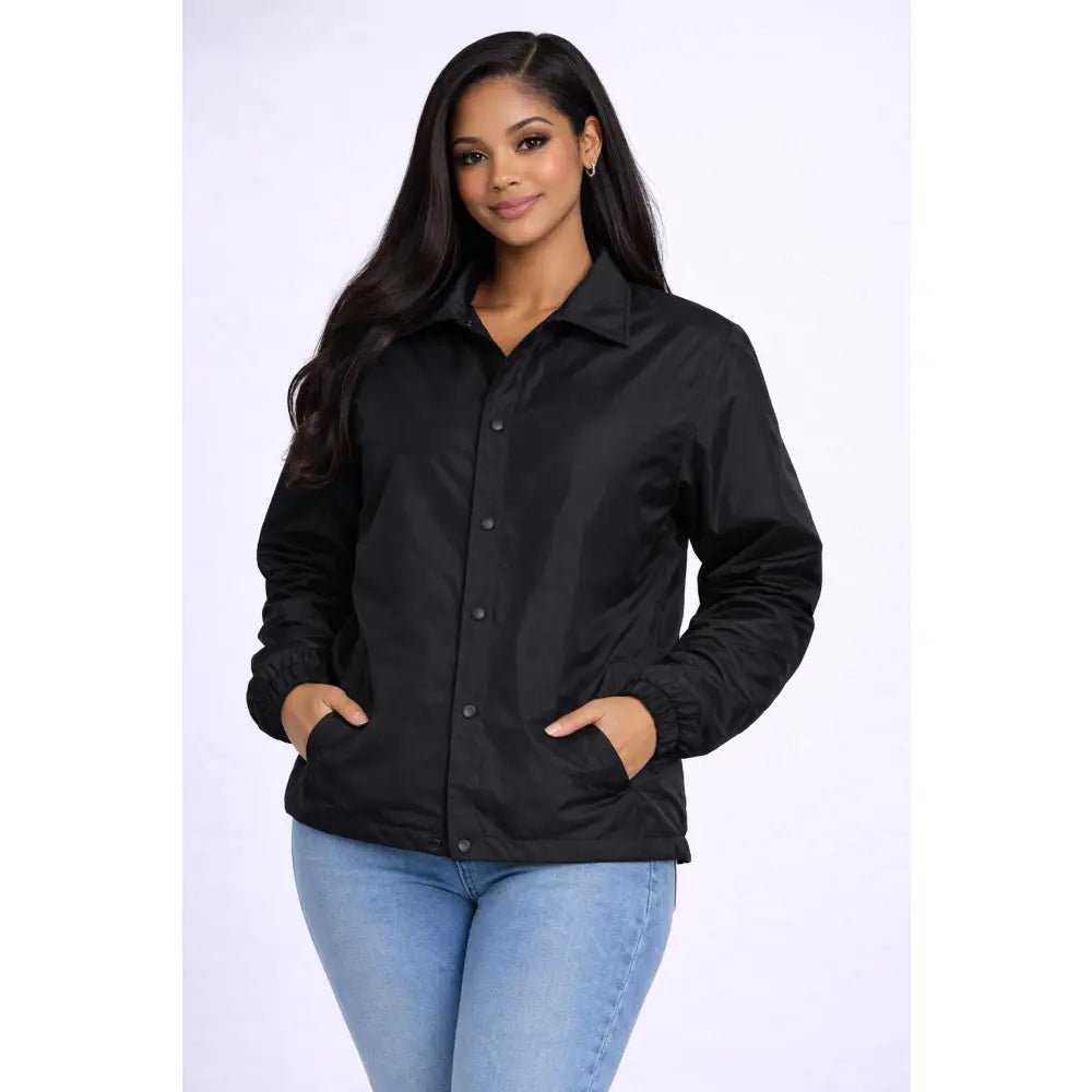 Personalized Black Sigma Gamma Rho Coach Jacket Sorority Windbreaker | Custom D9