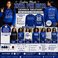 Personalized Zeta Phi Beta Crewneck Sweatshirt Embroidered 1920 | Custom D9