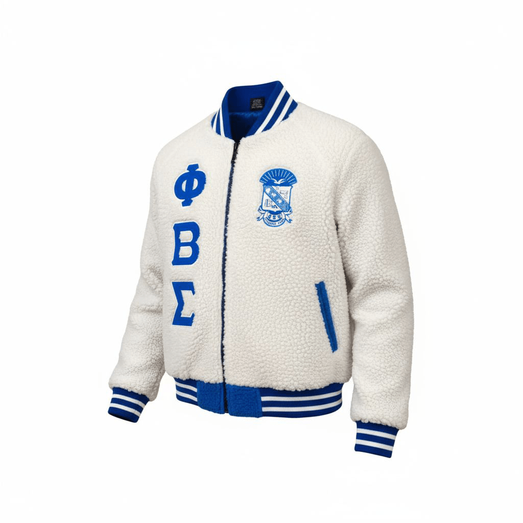Phi Beta Sigma Sherpa Bomber Jacket - Fraternity