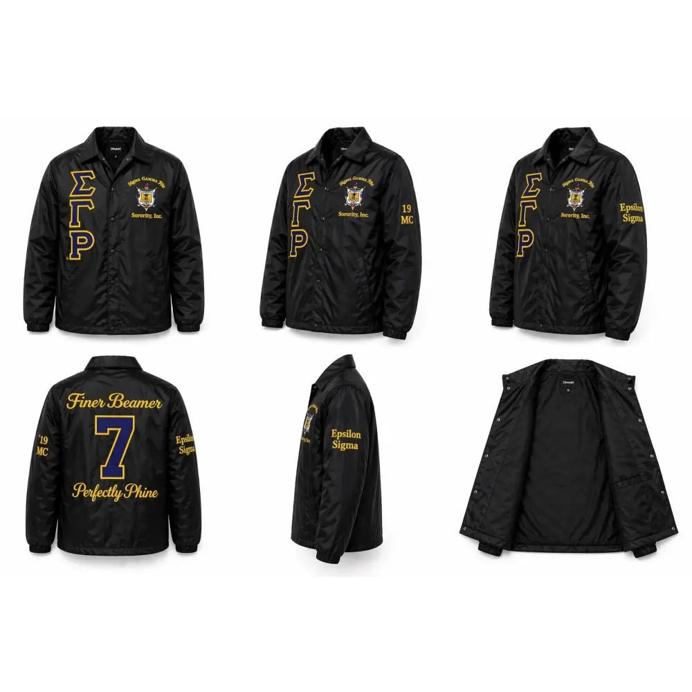 Premium Sigma Gamma Rho 2-Tone Crossing Line Jacket Personalized | Custom D9
