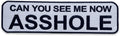 Reflective Can You See Me Center Back Patch - Safety for Biker Vest Jacket