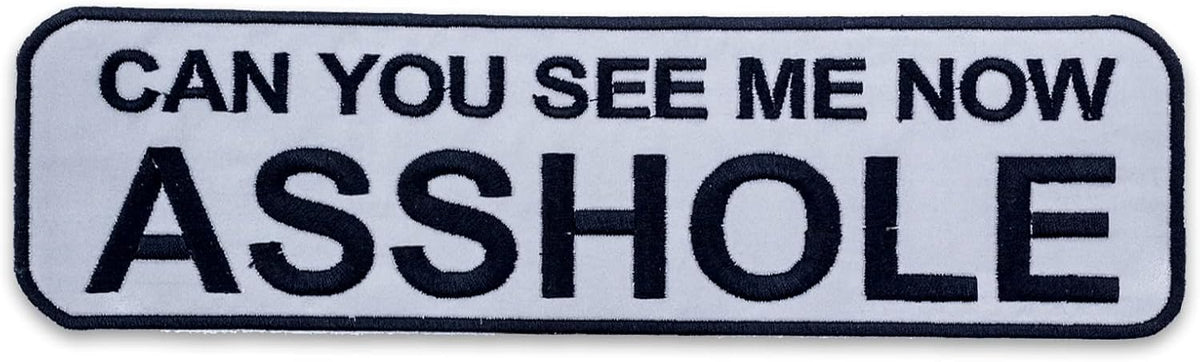 Reflective Can You See Me Center Back Patch - Safety for Biker Vest Jacket