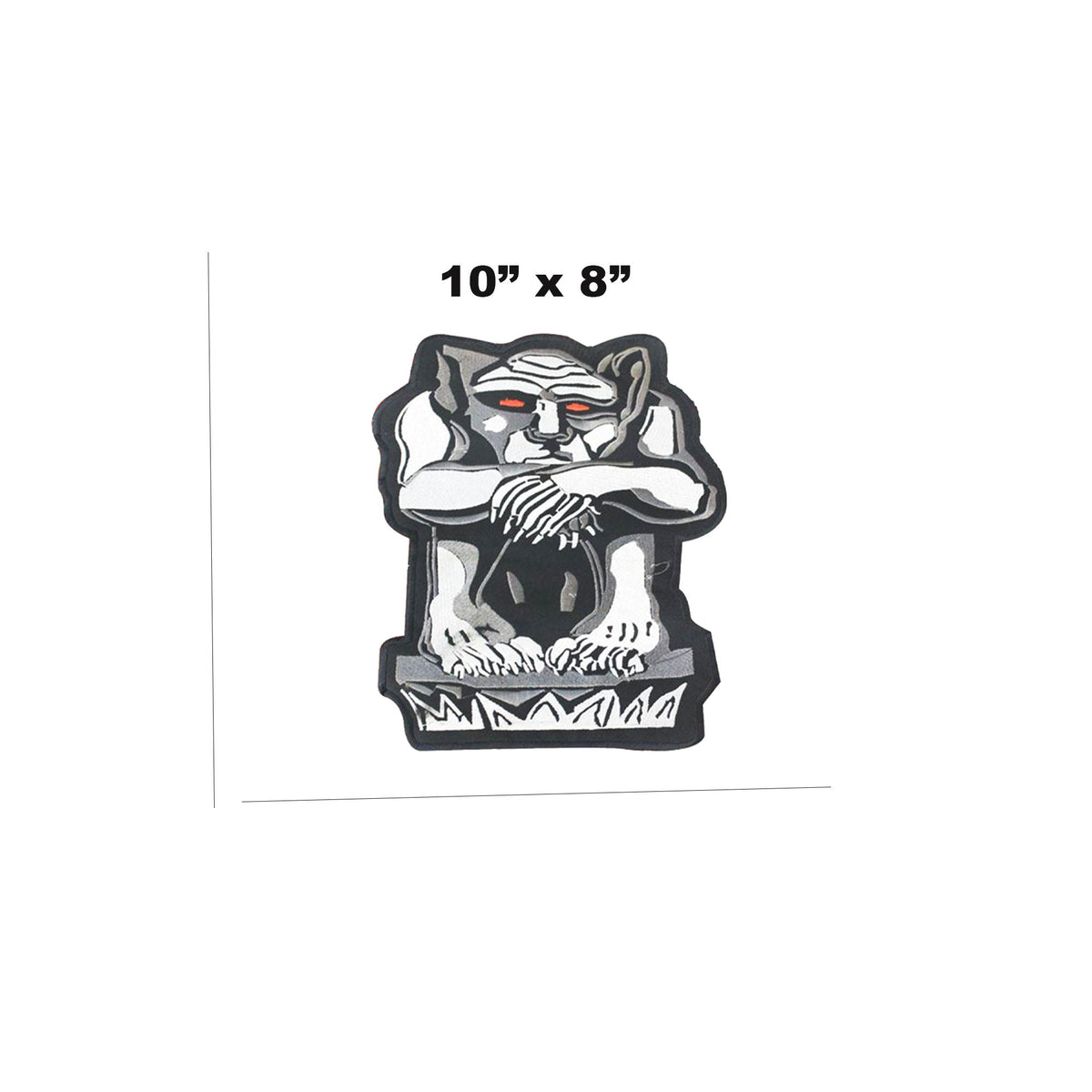 Reflective Gargoyle Center Back Patch - for Biker Vest Jacket