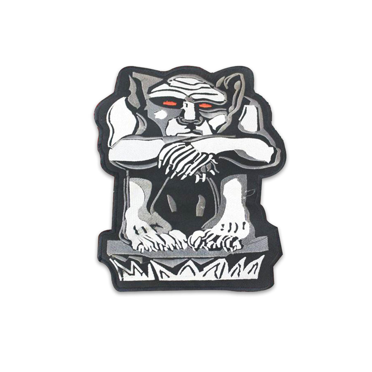 Reflective Gargoyle Center Back Patch - for Biker Vest Jacket