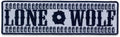 Reflective Lone Wolf Center Back Patch - for Biker Vest Jacket