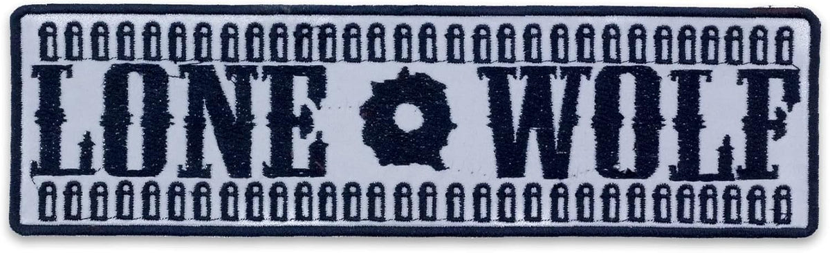 Reflective Lone Wolf Center Back Patch - for Biker Vest Jacket