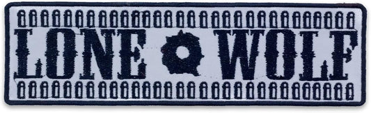 Reflective Lone Wolf Center Back Patch - for Biker Vest Jacket